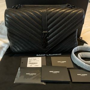 Like New YSL College Large in Matelasse Leather